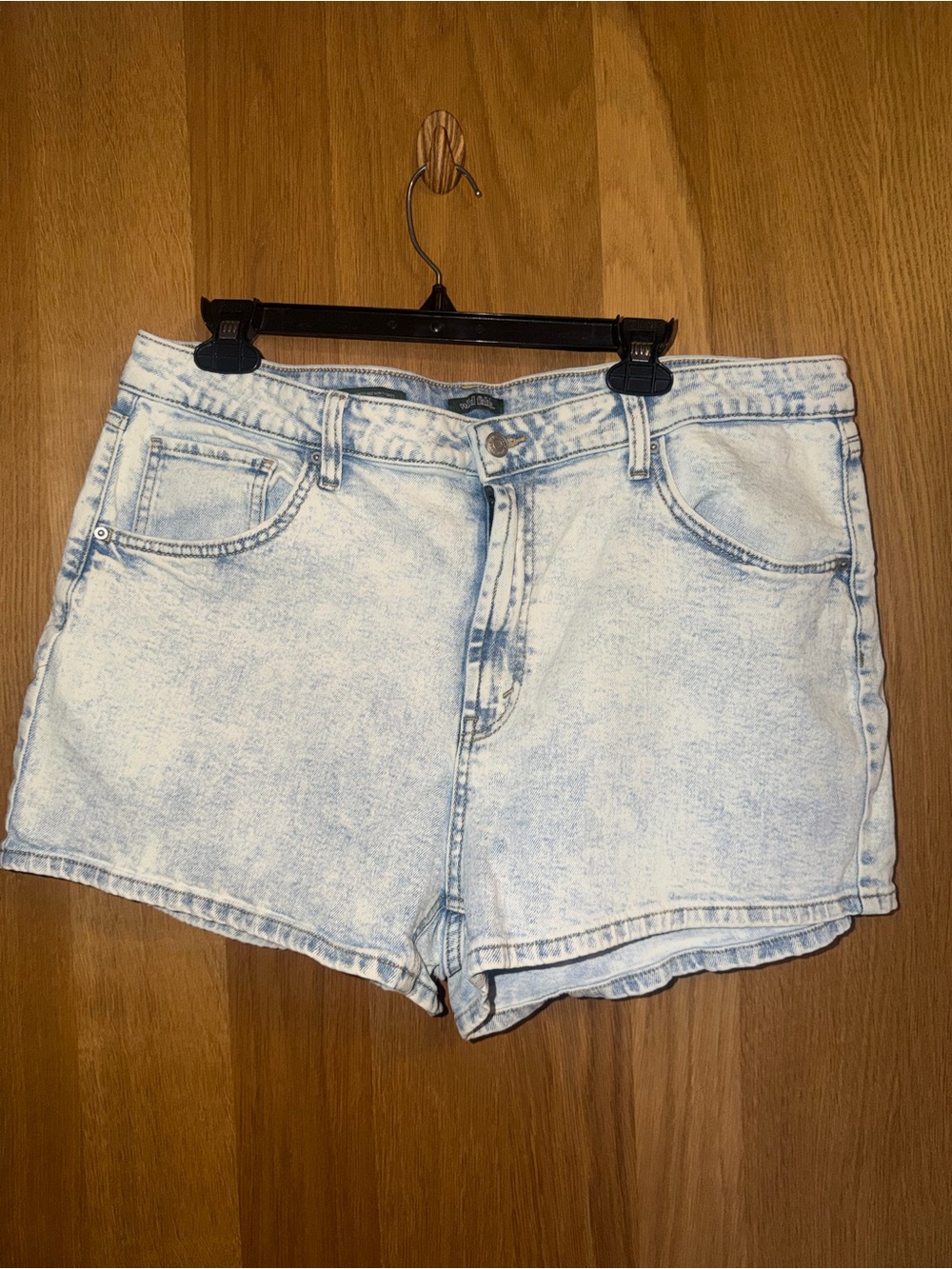 wild fable Light Acid Wash Denim Shorts - Pale Blue